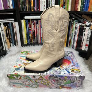 JEFFREY CAMPBELL DAGGET WESTERN BOOTS SIZE 10